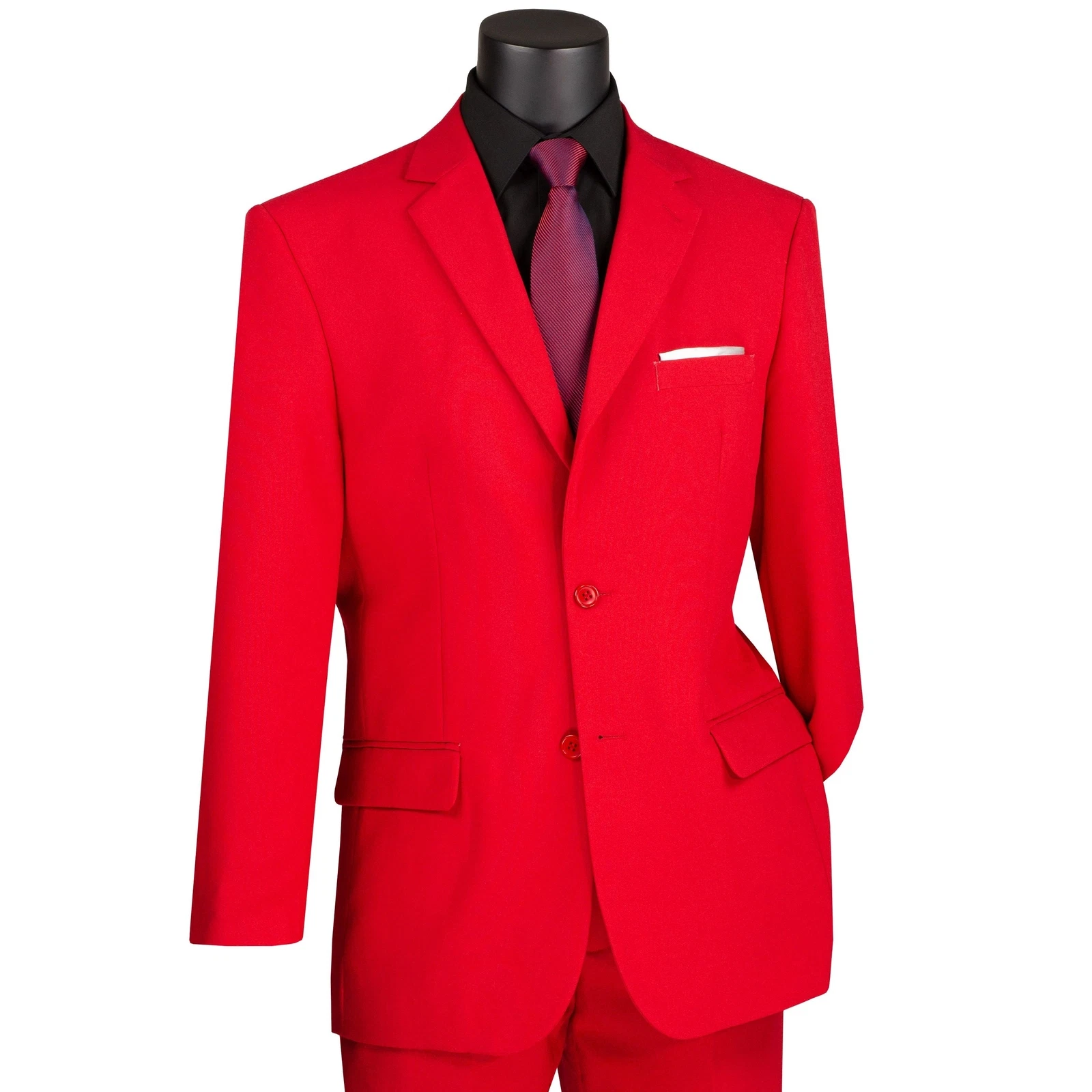 LUCCI Men's Red 2 Button Classic Fit Poplin Polyester Suit - NEW
Opens in a new window or tab