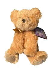 Russ Berrie Shining Stars 10" Blue Bear Plush  With Sealed Code