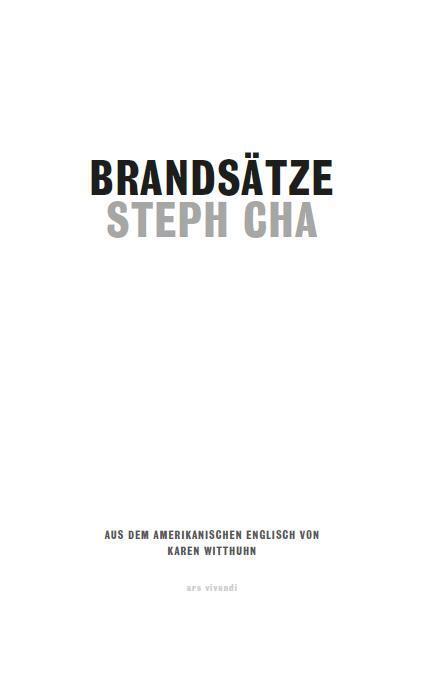 Thumbnail - Brandsätze | Steph Cha | 2020 | Deutsch | Your House Will Pay