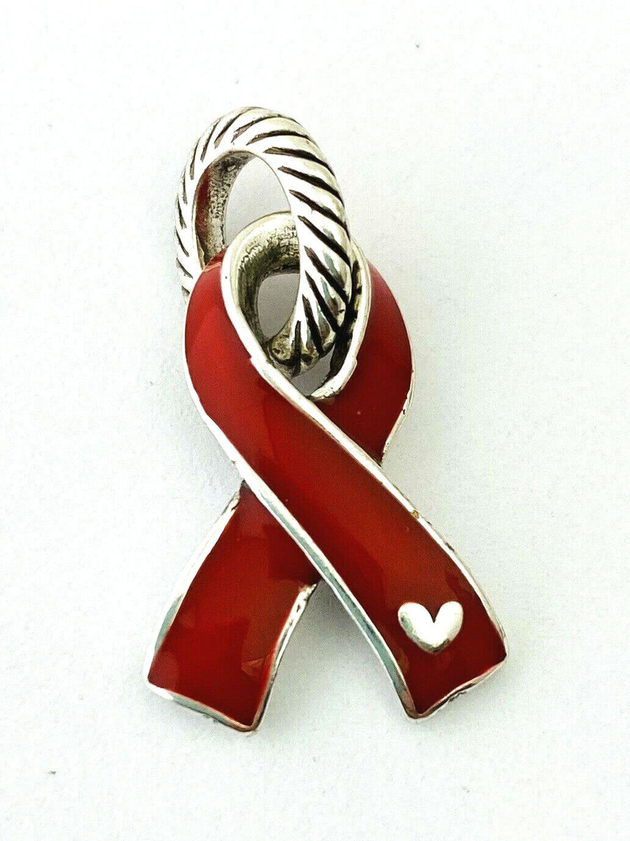 Brighton Red Ribbon Charm, American Heart Association Brighton Red Ribbon Charm, American Heart Association