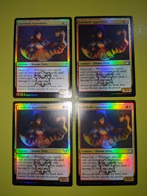FOIL Lorehold Apprentice x4 Strixhaven 4x Playset Magic the Gathering MTG 