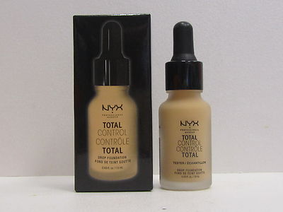 NYX Total Control Drop Foundation color TCDF09 Medium Olive 0.43 oz New In Box