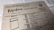 KLIPSCH SPEAKERS ORIGINAL PRICE LIST AS OF DE...
