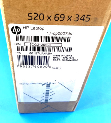 HP Laptop 17-cp0007ds R3-5300U 8GB 512GB BT5 WiFi6 17.3T W11H