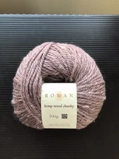 Rowan Hemp Tweed Chunky Yarn In Petal 1 Skein 120 yds Wool 75% True Hemp 25% NEW