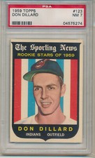 1959 Topps Don Dillard (Rookie Card) (#123) PSA7 PSA. rookie card picture