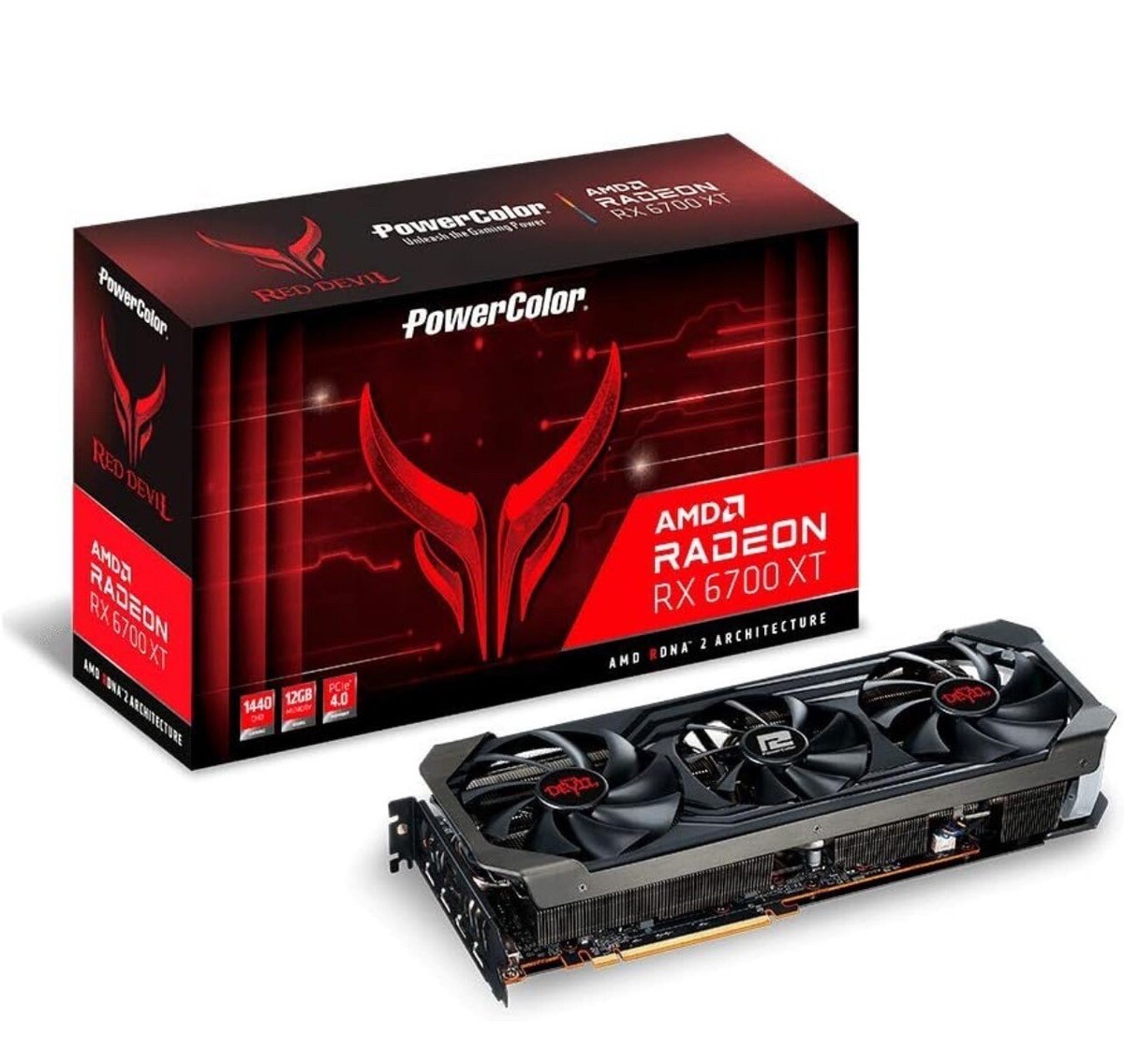 Red Devil AMD Radeon™ RX 6700 XT 12GB PowerColor Red Devil AMD Radeon RX 6700 XT 12GB GDDR6