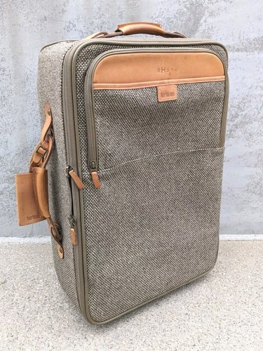 Vintage Hartmann Rolling Luggage Carry on Suitcase w/Garment Bag + Hangers 21"