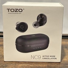 TOZO NC9 Hybrid Active Noise Cancelling Wireless Earbuds, in Ear Headphones New