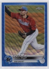 2022 Topps Chrome Blue Wave Refractor 45/75 Zach Pop #41 v9t
