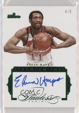 2015-16 Panini Flawless Premium Ink Emerald 4/5 Elvin Hayes #PI-EH Auto HOF 3d3
