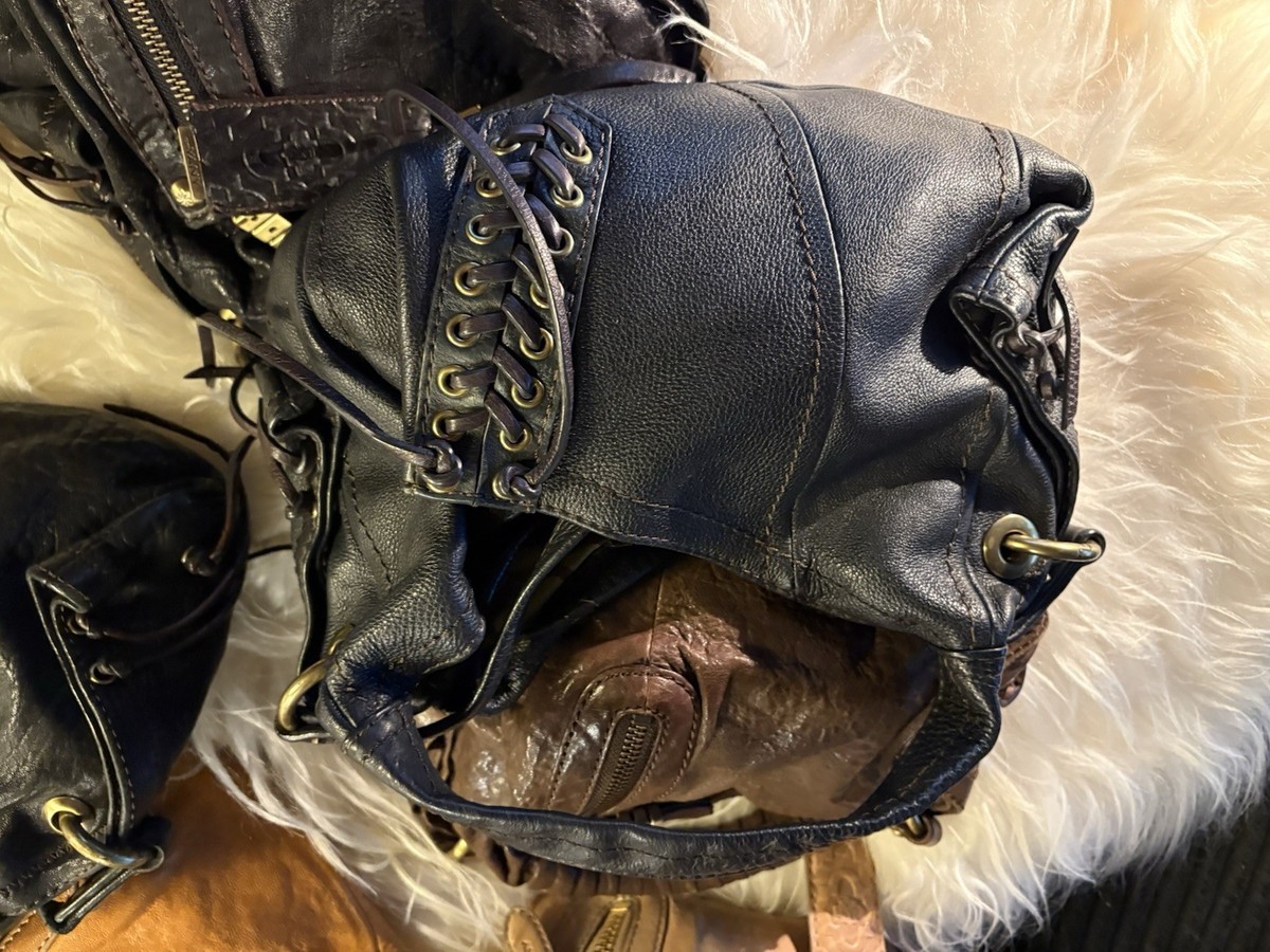 OrYany Corset Lace Heather Handbag Italian Leather Shoulder Bag