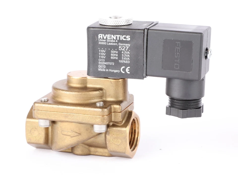 Festo VZWP-L-M22C- G12-130-1P4-40 Solenoid Valve, 2-Way, 120VAC, G1/2 BSPP - Image 4 of 4