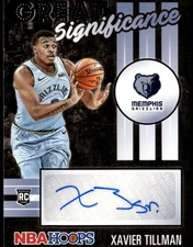 2020-21 Hoops #GS-XAT Xavier Tillman Great SIGnificance Auto E1