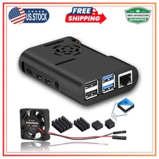 Raspberry Pi 4 Case with Cooling Fan and Heatsink for Pi 4B