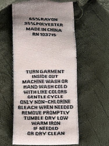 Nanette Lepore Women's Olive Green Blouse w/ Ruffle Sleeve size XL - Picture 5 of 10