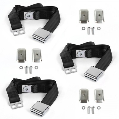 Ford 1955 - 1956 Airplane 2pt BK Lap Bench Blt Kit w/BKTS 3 Belts