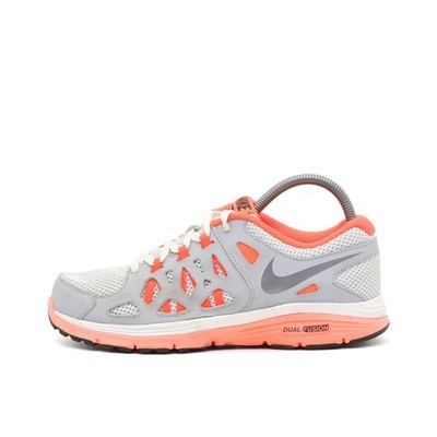 Nike Damen Dual Fusion Sneaker Grau/Orange Mesh/Synthetik Top Laufschuh EU 36.5