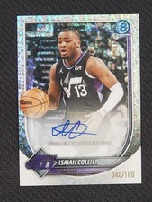 2025-26 Bowman Chrome Refractor Isaiah Collier /100 Jazz #BCA-IC mini-diamond