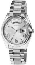 Just Watch Herrenuhr "Luka" bicolor  silber mit Edelstahlarmband , Ø 41 mm