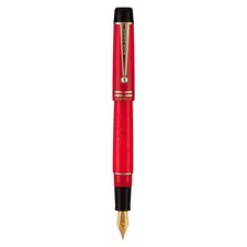 New  LeBOEUF Pilgrim Heritage Collection Candy Apple Red Fountain Pen F,M.B