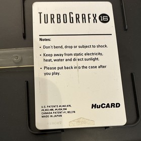 Blazing Lazers TurboGrafx-16 HuCARD w/ Case & Manual Clean Tested