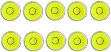 10pcs Bubble Spirit Level Degree Mark, 10x6mm Mini Circular Bullseye Level Incli