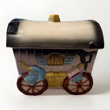 Słoik na ciasteczka z lat 50. Kryty wagon Stagecoach