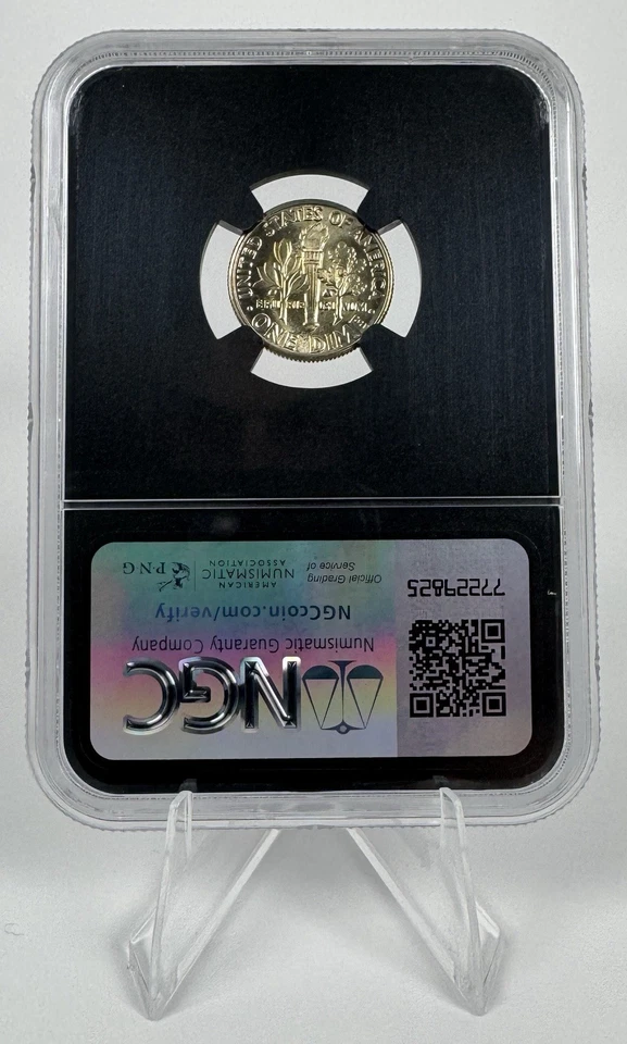 1983-D Roosevelt Dime 10c NGC MS67 Original Bag Fragment BU DDO DDR Brilliant - Image 2 of 4