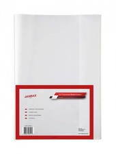 Pack of 10 Clear Exercise Book Covers by Janrax - Notebook Sleeve Jacket