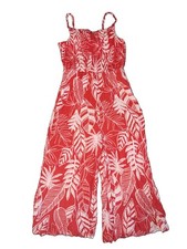 Girls Old Navy Coral Romper Size Small 6/7 EUC worn once