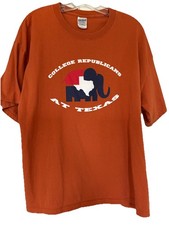 Vintage 90s Univ. of Texas San Antonio Longhorns College Republican Tee XL NWOT