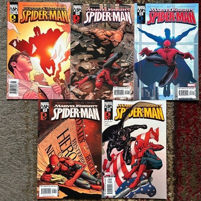 Lot of 5 Marvel Knights Spider-Man with Virtue 1st Appearance 2005 Marvel Comics
