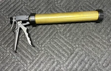 Sealant Sauage Caulking Gun Aluminum 20oz Gold Tone 12:1 Thrust Ratio