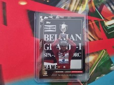 Topps – The Story of Ayrton Senna – Card #22 –Four Wins in a Row with in Belgium