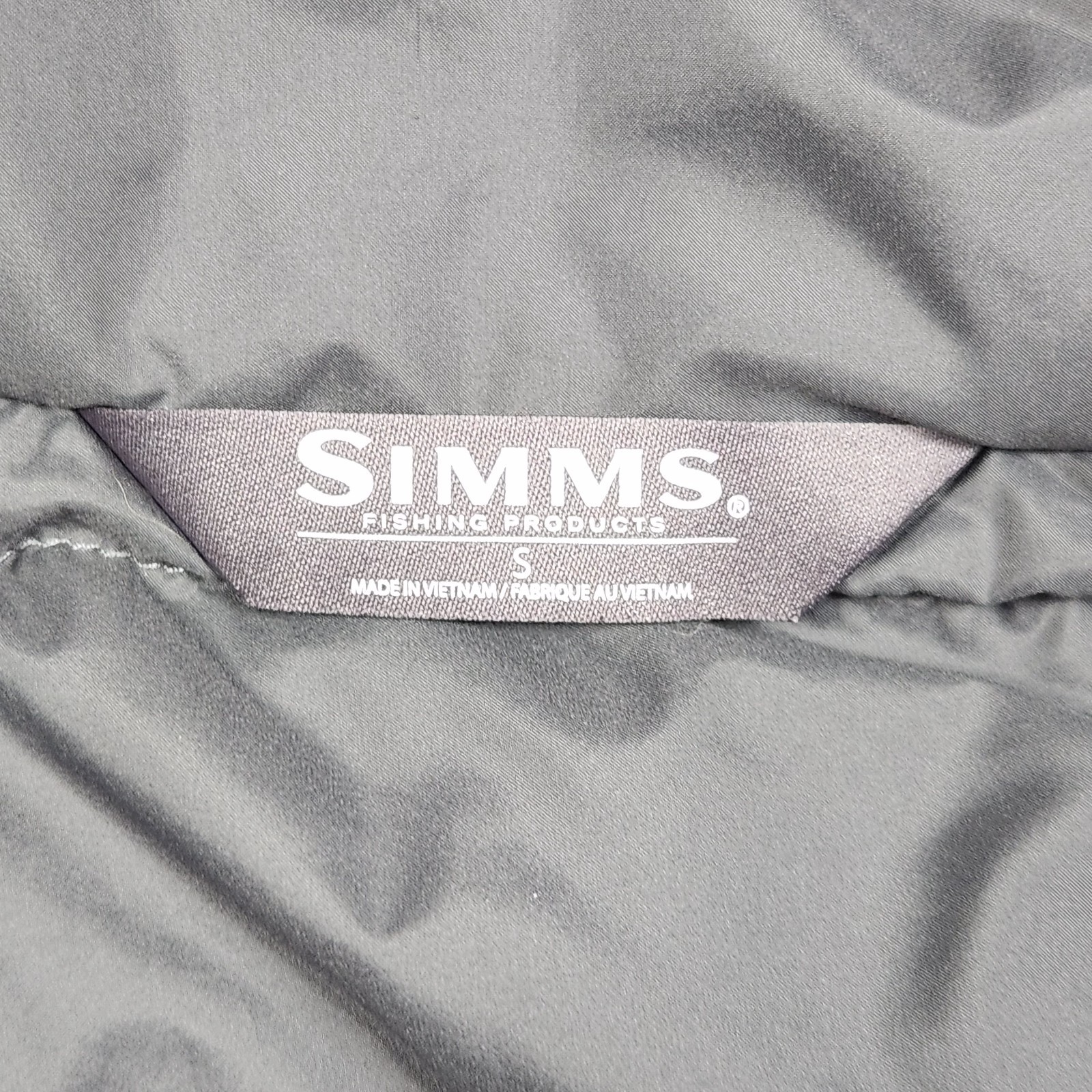 Simms Mid Current Puffer Jacket Womens Small Gray… - image 5