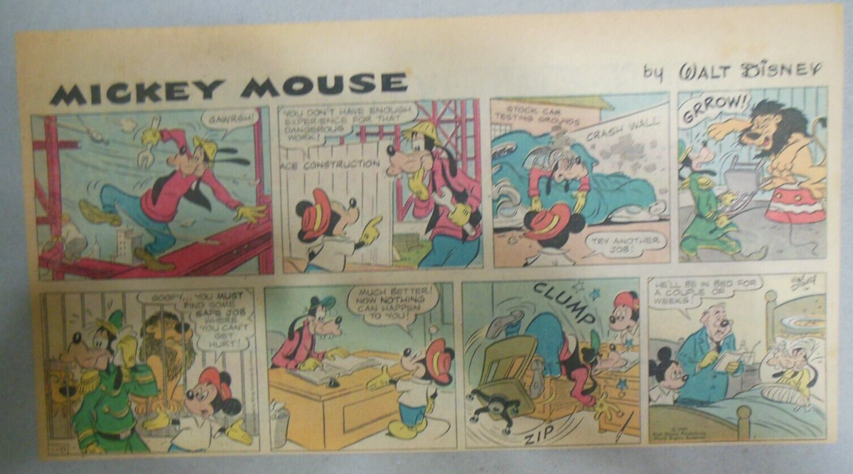 45/52) Mickey Mouse Sunday Pages by Walt Disney from 1960