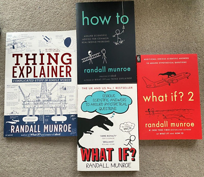 New How To What If ?  Thing Explainer - 4 Books Book Sets By Randall Munroe