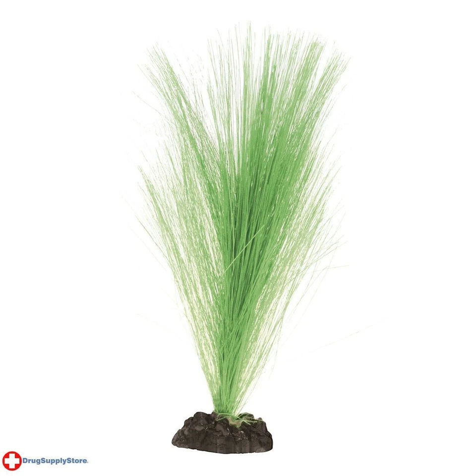 UNDERWATER TREASURES RA Silk Hairgrass artificial plants aquatic environment - Green (2 Pack)