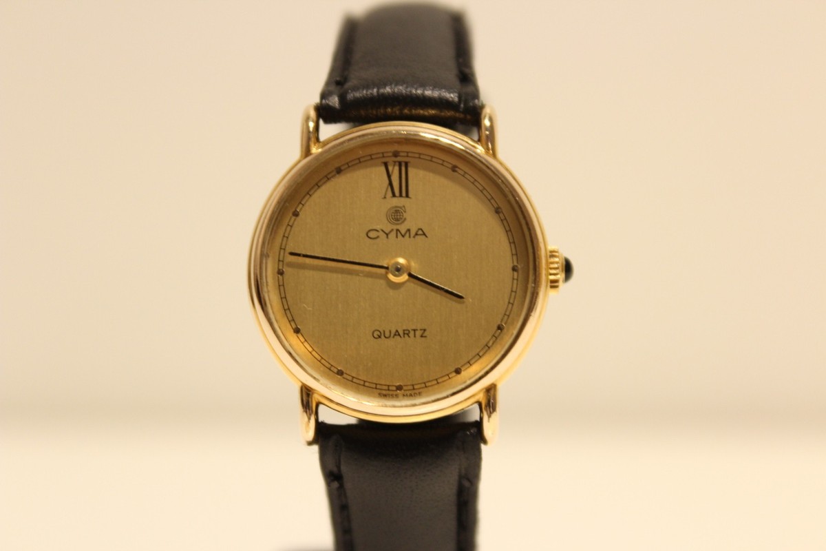 VINTAGE BEAUTIFUL LUXURY SWISS GOLD PLATED 25mm LADIES  display picture 1