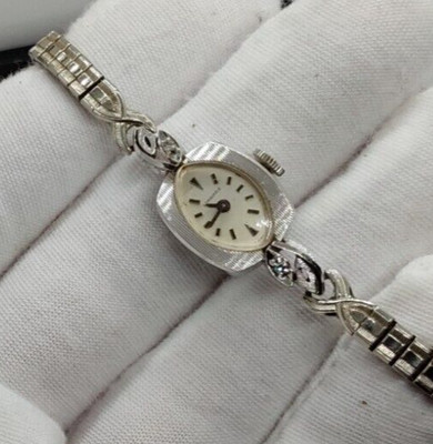Longines Lady\'s Diamonds Watch 14k White Gold - Stretch Band LONGINES LADY main image 2