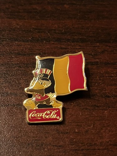 Épinglette en émail pour les Jeux olympiques de 1984 : Coca Cola, drapeau argentin, Sam l'aigle - France