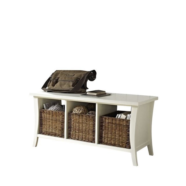 Crosley Wallis Entryway Storage Bench White For Sale Online Ebay