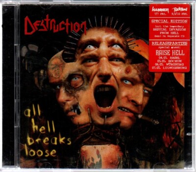 2 CD: Destruction - All Hell Breaks Loose - Nuclear Blast NB 494-9 / NB 494-2
