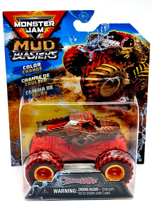 Monster Jam  1:64 Color Change Mud Blasters Truck Thunder Roarus