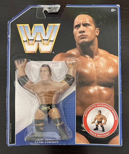 WWE Mattel Retro Wrestling Figure The Rock - WWF H...