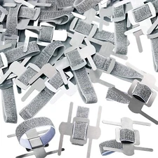 HIONXMGA 14 PCS Corsage Wristlet Band Silver Wrist Corsage Bracelets Bands, W...