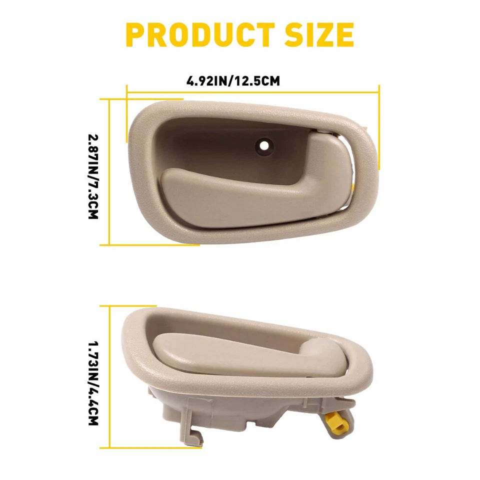 Manija de puerta delantera interior interior EW para Toyota Corolla 1998 1999 2000 2001 2002 Foto 3 de 4