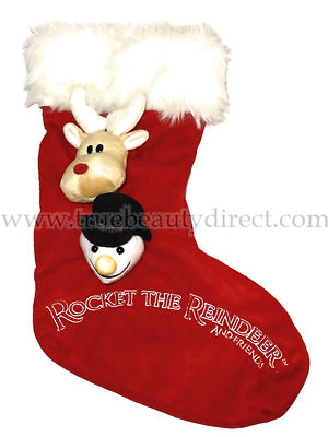 WEIHNACHTSSTRUMPF ROTE RAKETE DAS RENTIER UND FREUNDE 3D SCHNEEMANN RUDOLPH XMAS