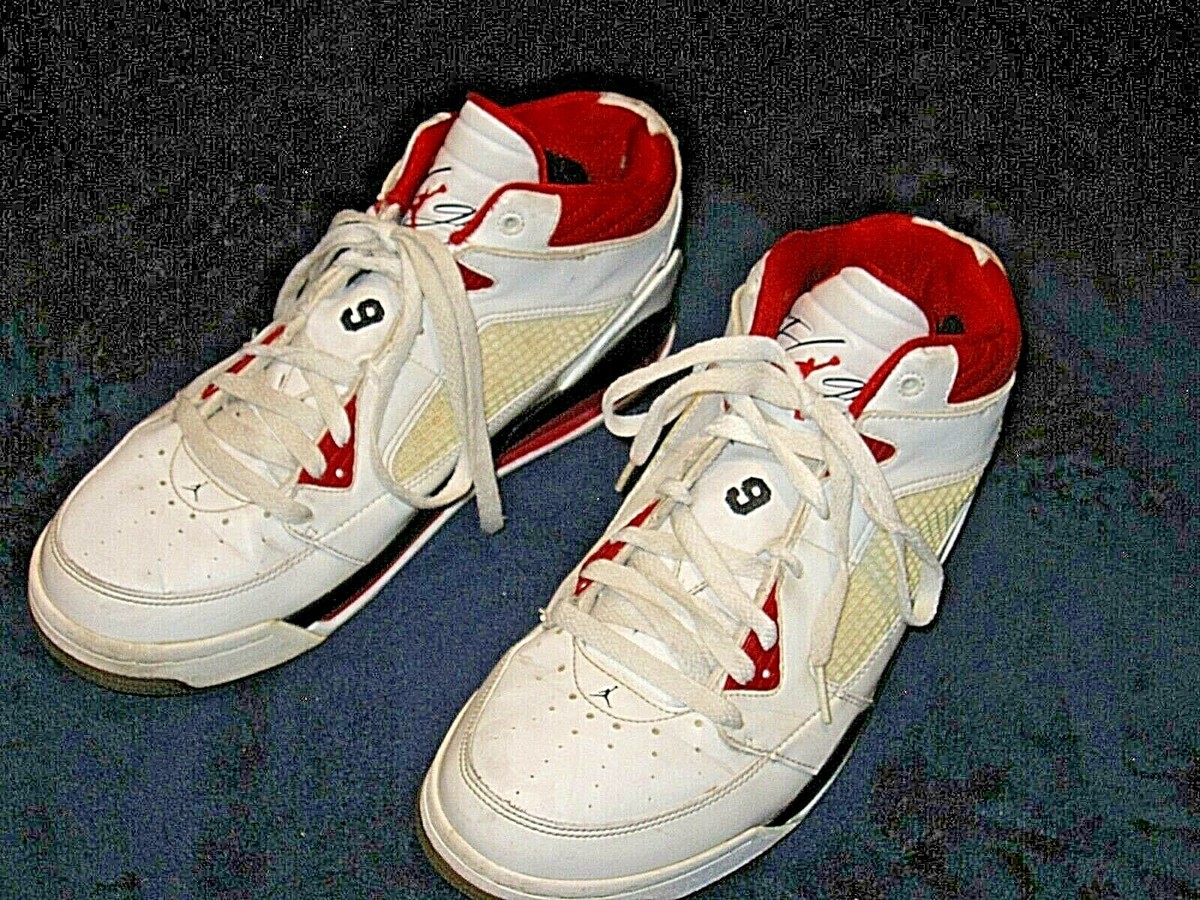 NIKE Air Jordan Men's SZ. 12 Flight 9 IX White/Black/Red Style